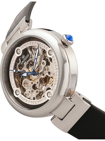 Empress Zegarek automatyczny "Adelaide" w kolorze srebrno-czarnym