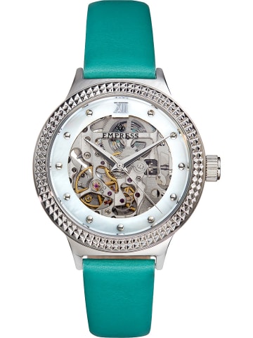 Empress Automatikuhr "Alice" in Türkis/ Silber