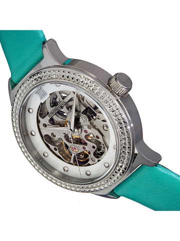 Empress Automatikuhr "Alice" in Türkis/ Silber