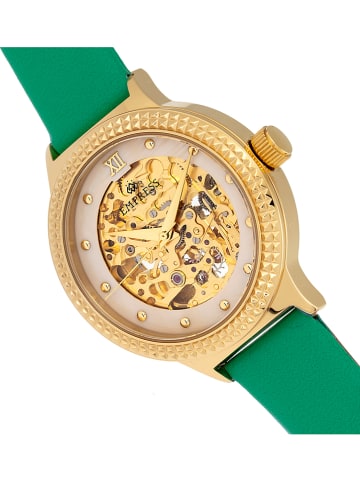 Empress Automatikuhr "Alice" in Grün/ Gold