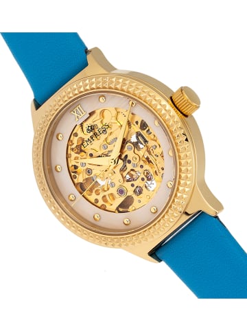 Empress Automatikuhr "Alice" in Blau/ Gold/ Beige