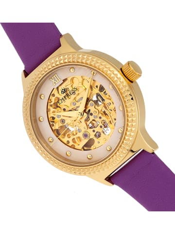 Empress Automatikuhr "Alice" in Lila/ Gold/ Beige