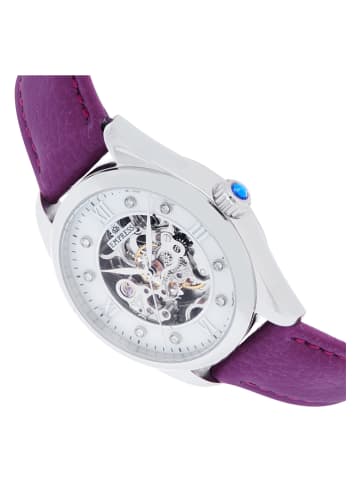 Empress Automatisch horloge "Magnolia" paars/zilverkleurig