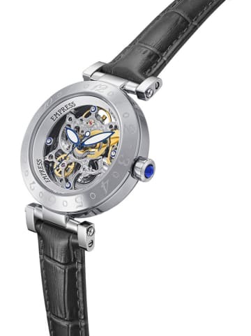 Empress Automatikuhr ''Theodora'' in Schwarz/ Silber