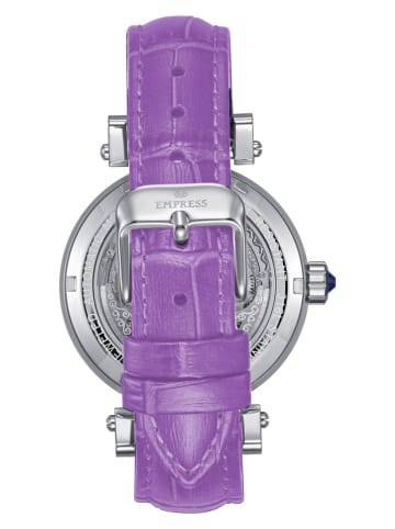 Empress Zegarek automatyczny "Theodora" w kolorze srebrno-fioletowym