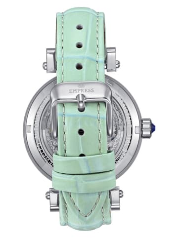 Empress Zegarek automatyczny "Theodora" w kolorze srebrno-miętowym