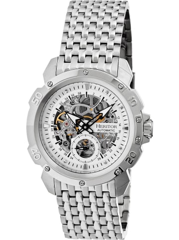Heritor Zegarek automatyczny "Conrad" w kolorze srebrnym