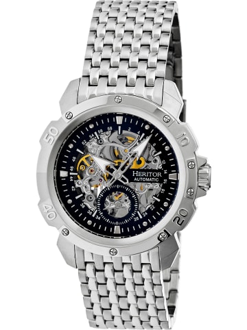 Heritor Automatisch horloge "Conrad" zilverkleurig/zwart