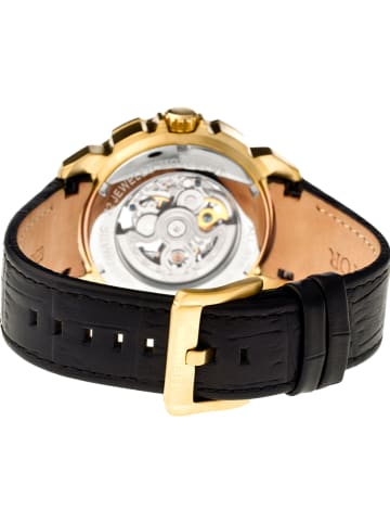 Heritor Automatikuhr "Conrad" in Schwarz/ Gold