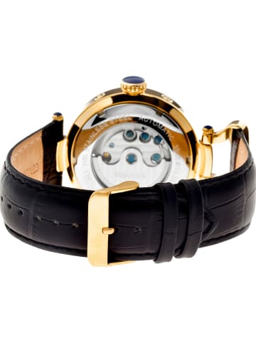 Heritor Automatikuhr "Ganzi" in Schwarz/ Gold