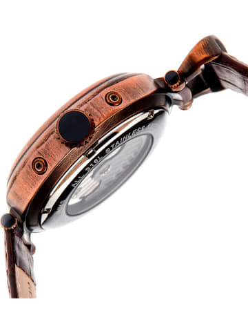 Heritor Automatisch horloge "Ganzi" bruin/wit