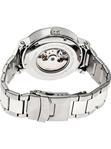 Heritor Automatikuhr "Aries" in Silber/ Weiß