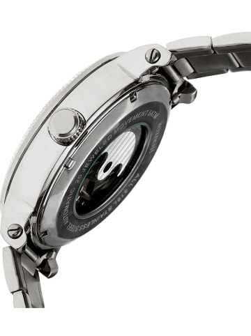 Heritor Zegarek automatyczny "Aries" w kolorze srebrno-czarnym