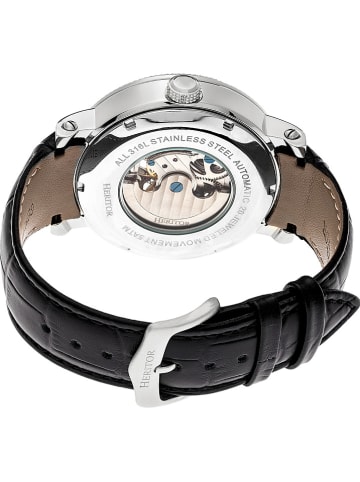 Heritor Automatikuhr "Aries" in Schwarz/ Silber