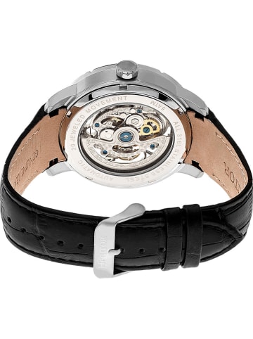 Heritor Automatikuhr "Ryder" in Schwarz/ Silber/ Weiß