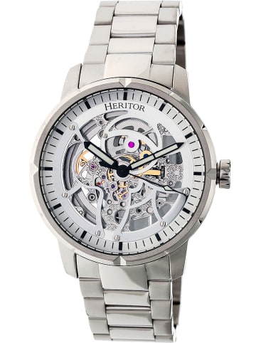 Heritor Automatisch horloge "Ryder" zilverkleurig/wit