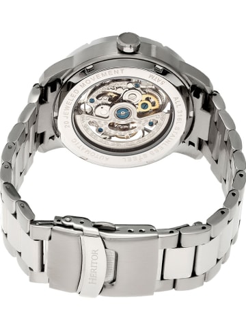 Heritor Automatikuhr "Ryder" in Silber/ Weiß