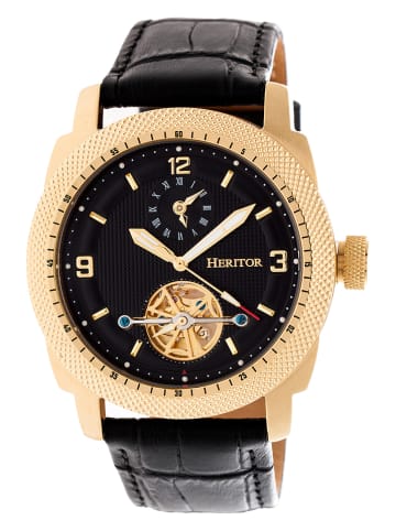 Heritor Zegarek automatyczny "Helmsley" w kolorze złoto-czarnym