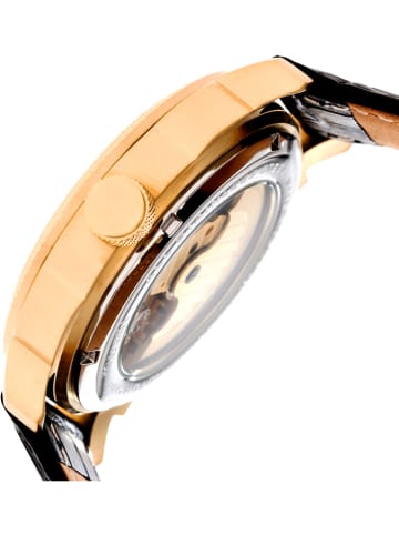 Heritor Automatisch horloge "Helmsley" zwart/goudkleurig