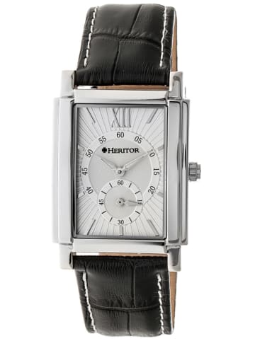 Heritor Automatikuhr "Frederick" in Schwarz/ Silber