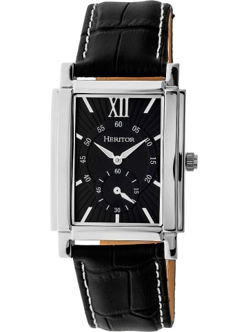 Heritor Automatikuhr "Frederick" in Schwarz/ Silber