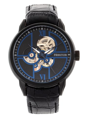 Heritor Automatikuhr "Sanford" in Schwarz