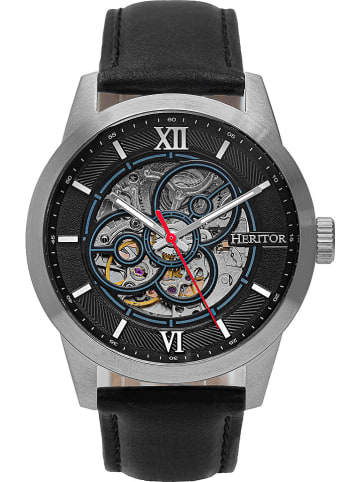 Heritor Automatikuhr "Jonas" in Schwarz/ Silber
