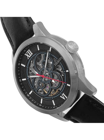 Heritor Automatisch horloge "Jonas" zwart/zilverkleurig