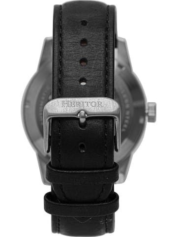 Heritor Automatikuhr "Jonas" in Schwarz/ Silber