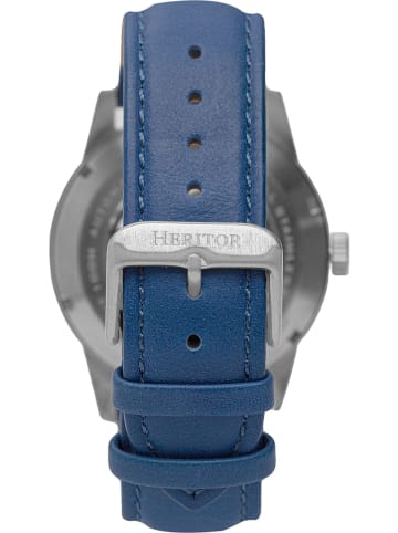 Heritor Automatikuhr "Jonas" in Blau/ Silber