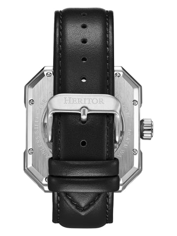 Heritor Automatikuhr "Campbell" in Schwarz/ Silber