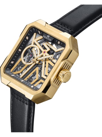 Heritor Automatisch horloge "Campbell" zwart/goudkleurig
