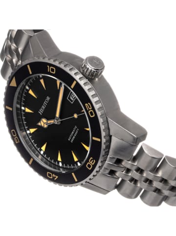 Heritor Automatisch horloge "Hurst" zilverkleurig/zwart