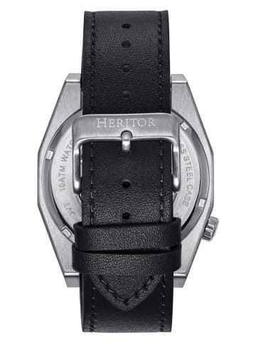 Heritor Automatische horloge zwart/zilverkleurig