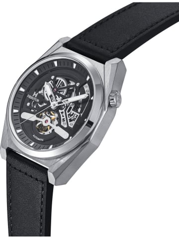 Heritor Zegarek automatyczny "Amadeus" w kolorze srebrno-czarnym