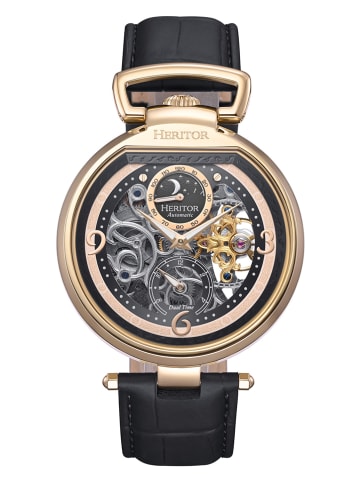Heritor Automatikuhr "Lincoln" in Schwarz