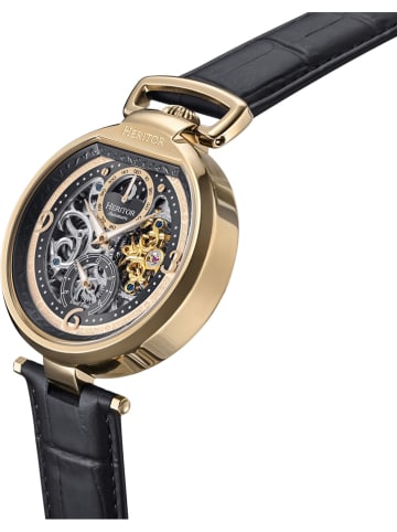 Heritor Automatikuhr "Lincoln" in Schwarz