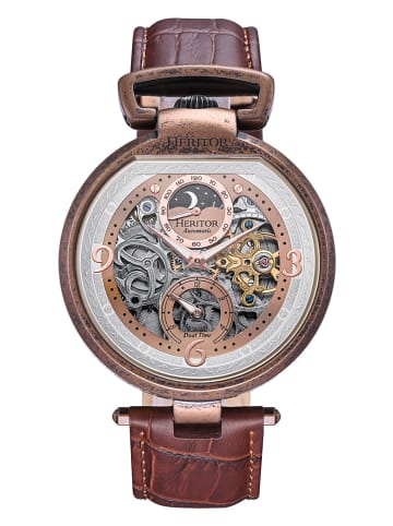 Heritor Automatikuhr "Lincoln" in Braun