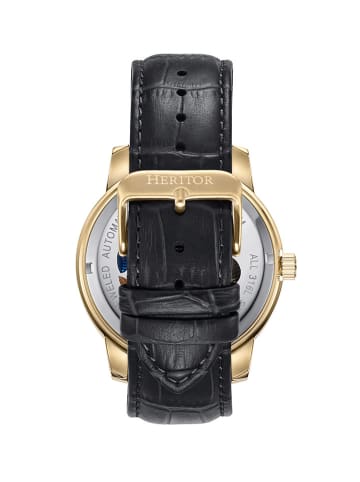 Heritor Quarzuhr "Emmanuel" in Schwarz/ Gold/ Bunt