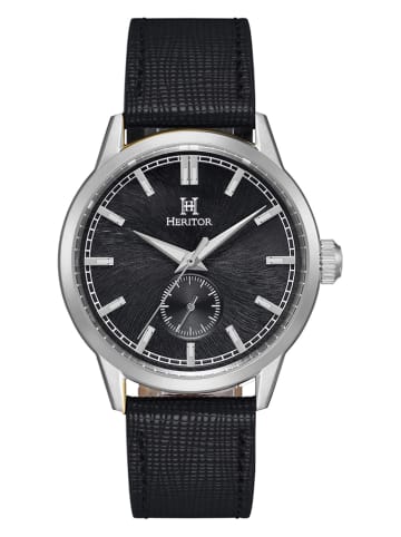 Heritor Automatikuhr "Argento" in Schwarz