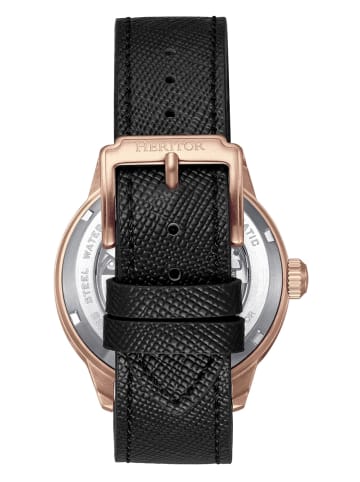 Heritor Automatikuhr "Argento" in Schwarz