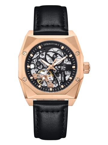 Heritor Automatikuhr "Elliott" in Schwarz