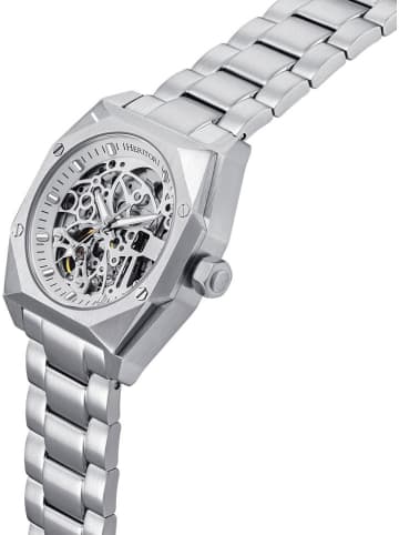 Heritor Automatische holroge "Elliott" zilverkleurig