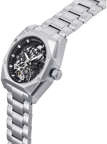 Heritor Zegarek automatyczny "Elliott" w kolorze srebrno-czarnym