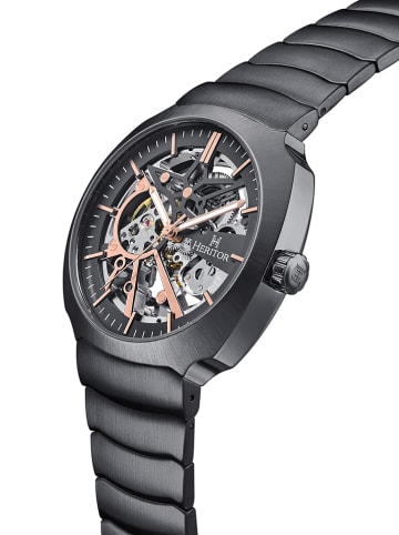 Heritor Zegarek automatyczny "Magnus" w kolorze czarnym