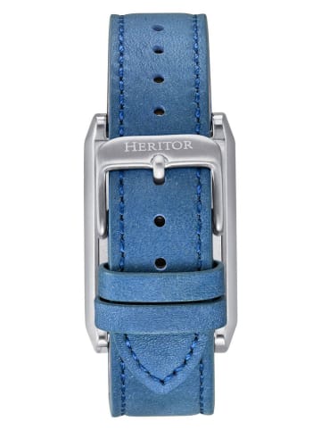 Heritor Automatische horloge "Esteban" blauw/zwart/zilverkleurig