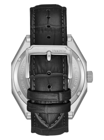 Heritor Automatikuhr ''Antoni'' in Schwarz/ Silber/ Weiß
