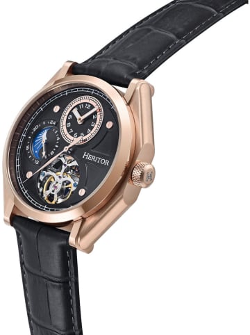Heritor Automatikuhr ''Antoni'' in Schwarz/ Gold