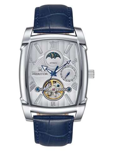 Heritor Automatikuhr ''Valentin'' in Blau/ Silber/ Weiß