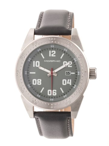 Morphic Kwartshorloge "M63 Series" grijs/zilverkleurig